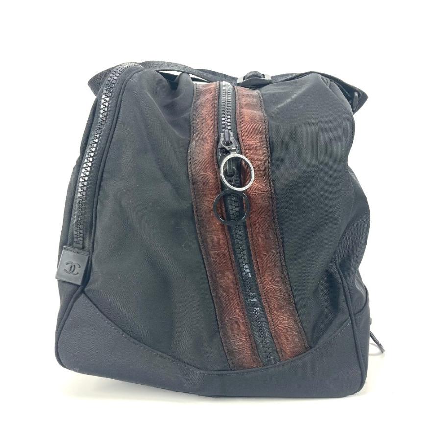 CHANEL シャネル A19977 CC ココマーク カバン 旅行バッグ トラベルバッグ ショルダーバッグ 肩掛け スポーツ ボストンバッグ【中古】の画像