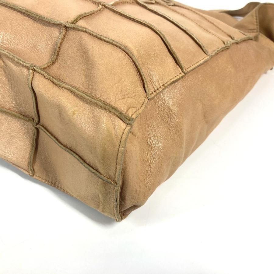 CHANEL シャネル チョコバー 肩掛け トートバッグ ヴィンテージ ショルダーバッグ ベージュ レディース【中古】 | CHANEL | 04