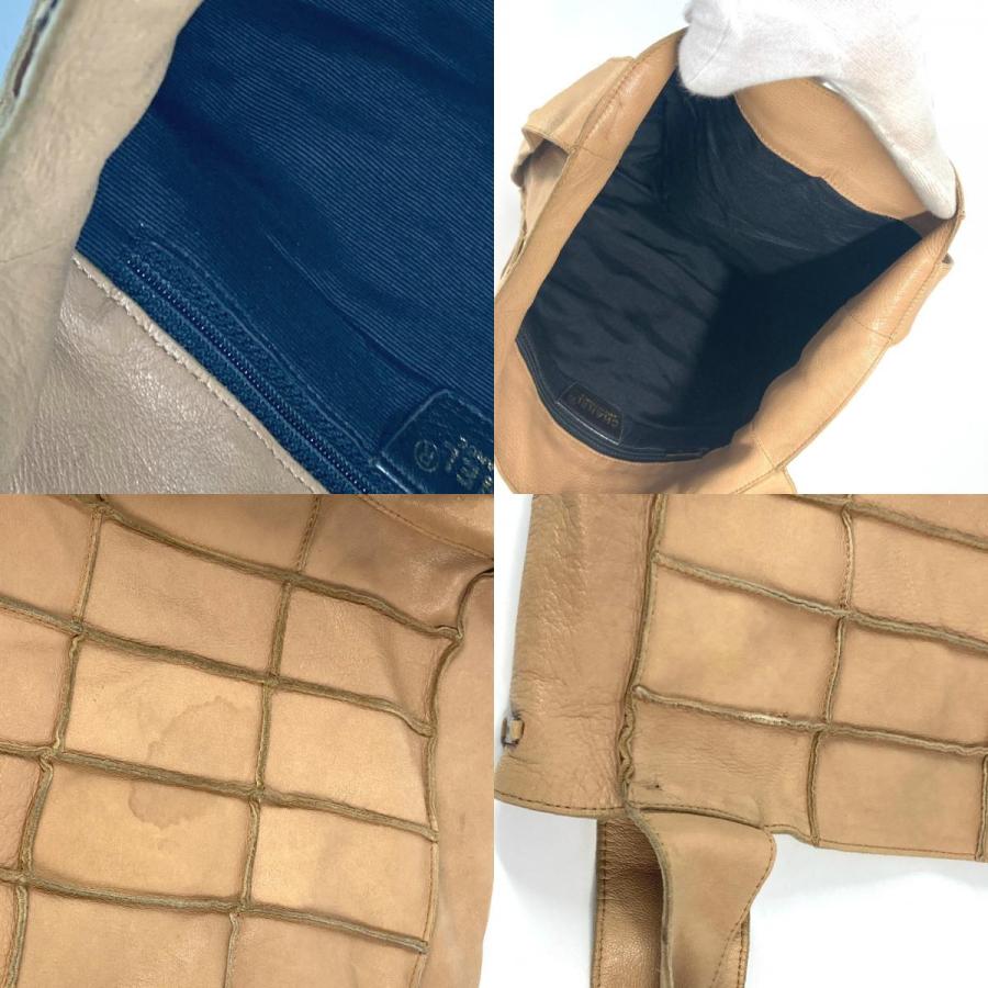 CHANEL シャネル チョコバー 肩掛け トートバッグ ヴィンテージ ショルダーバッグ ベージュ レディース【中古】 | CHANEL | 08