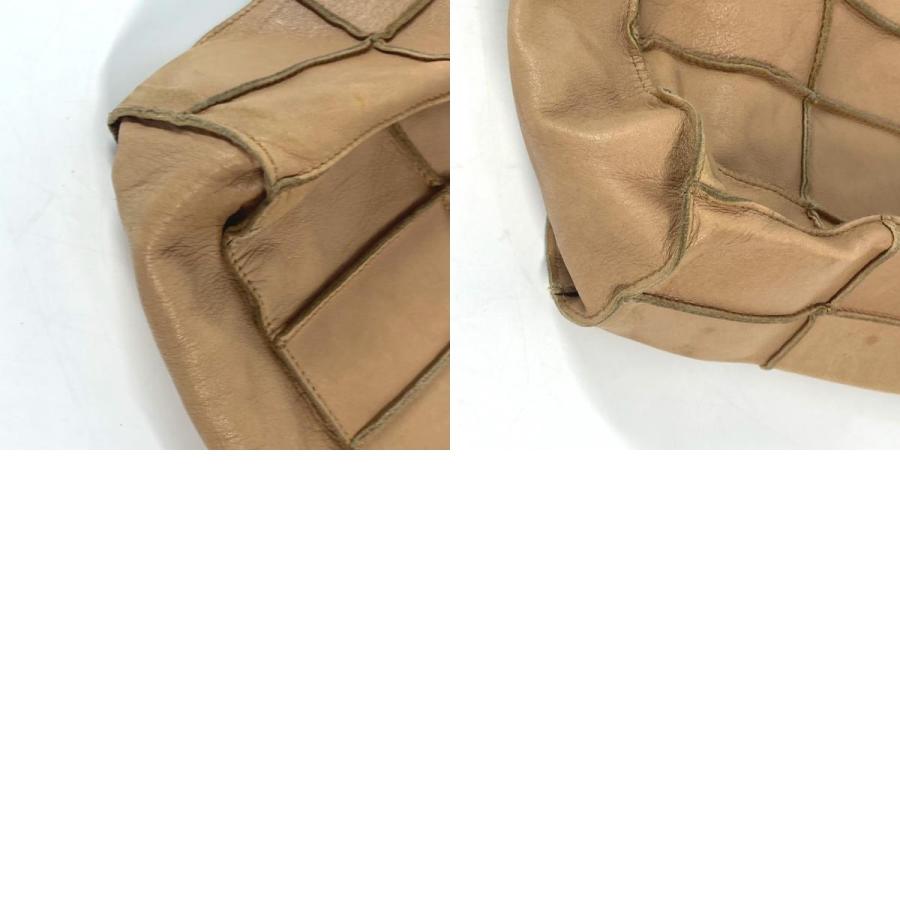 CHANEL シャネル チョコバー 肩掛け トートバッグ ヴィンテージ ショルダーバッグ ベージュ レディース【中古】 | CHANEL | 09