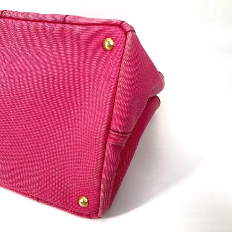 PRADA プラダ 1BG642 カナパ ロゴ M カバン ハンドバッグ トートバッグ ピンク レディース【中古】 | PRADA | 05