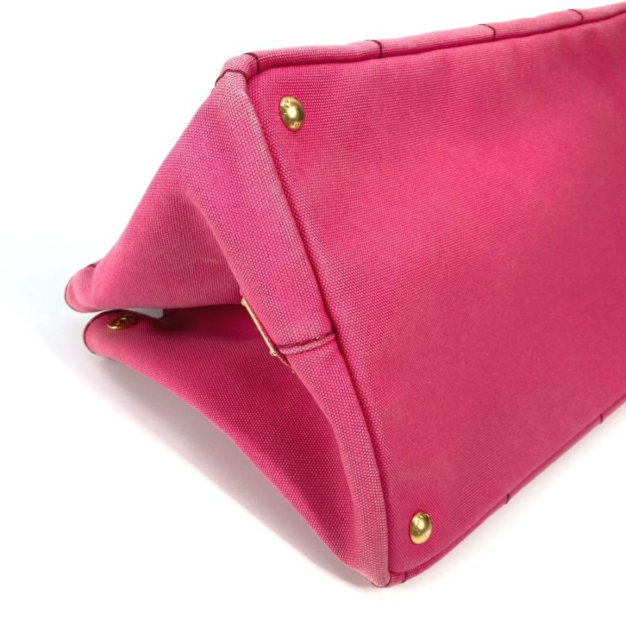 PRADA プラダ 1BG642 カナパ ロゴ M カバン ハンドバッグ トートバッグ ピンク レディース【中古】 | PRADA | 06