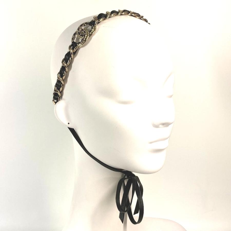 CHANEL シャネル CC ココマーク ロゴ ヘアバンド カチューシャ  