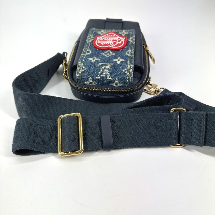 LOUIS VUITTON×NIGOコラボ ダブル フォン ポーチ ショルダー LOUIS VUITTON（ルイ・ヴィトン） 美品 M81060 ダブル フォンポーチ