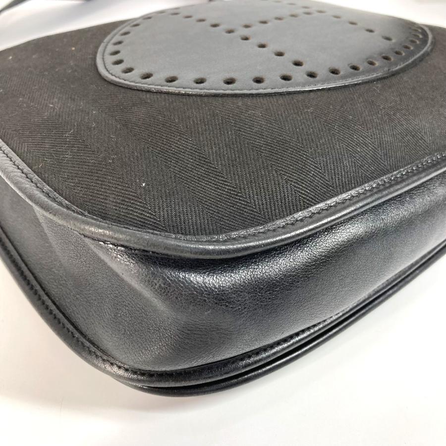 HERMES エルメス エヴリン2 PM カバン 斜め掛け ポシェット パンチングロゴ ショルダーバッグ ブラック ユニセックス【中古】 | HERMES | 05