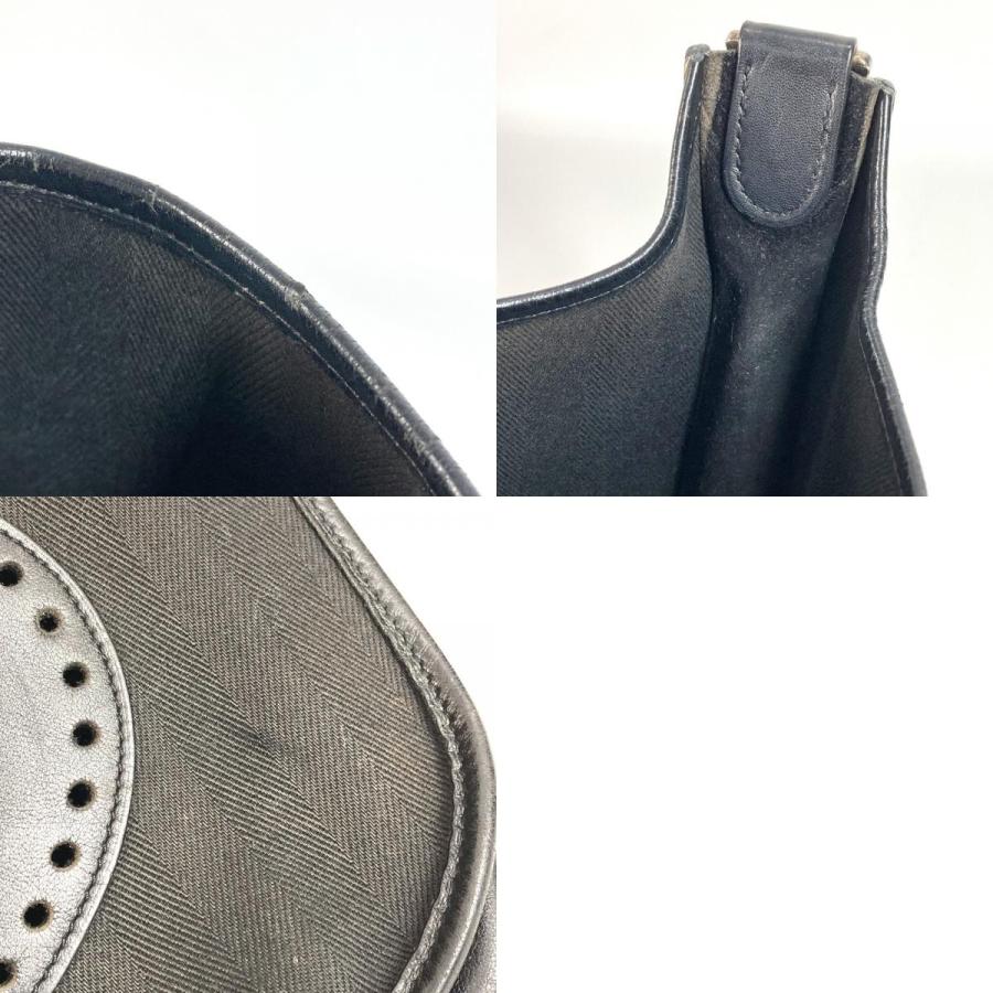 HERMES エルメス エヴリン2 PM カバン 斜め掛け ポシェット パンチングロゴ ショルダーバッグ ブラック ユニセックス【中古】 | HERMES | 09