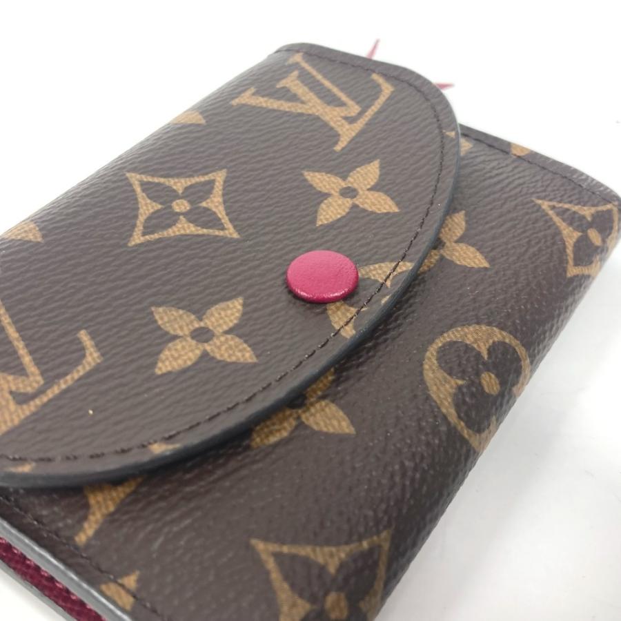 美品 LOUIS VUITTON ルイヴィトン Ｍ41939 ポルトモネ・ロザリ コンパクトウォレット モノグラム 2つ折り財布 フューシャ ピンク【中古】. | LOUIS VUITTON | 06