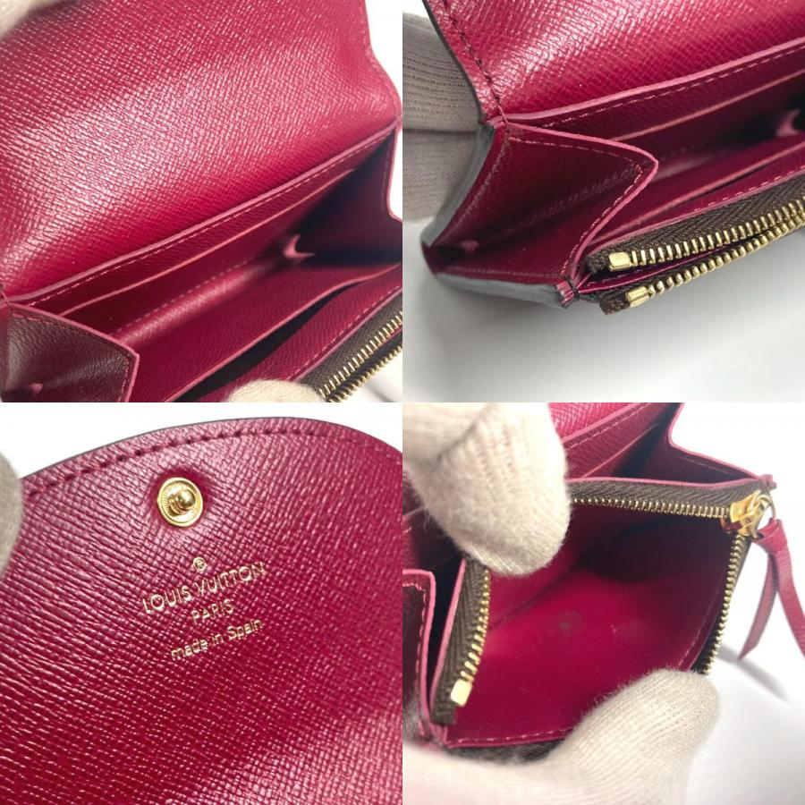 美品 LOUIS VUITTON ルイヴィトン Ｍ41939 ポルトモネ・ロザリ コンパクトウォレット モノグラム 2つ折り財布 フューシャ ピンク【中古】. | LOUIS VUITTON | 08