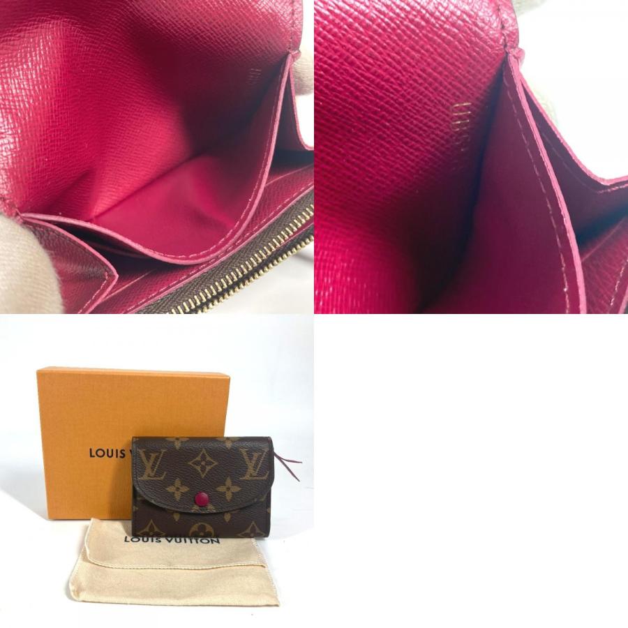 美品 LOUIS VUITTON ルイヴィトン Ｍ41939 ポルトモネ・ロザリ コンパクトウォレット モノグラム 2つ折り財布 フューシャ ピンク【中古】. | LOUIS VUITTON | 09