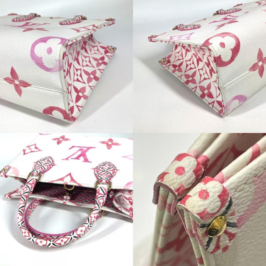 美品 LOUIS VUITTON ルイヴィトン M22976  オンザゴーPM 2WAYバッグ 2WAYバッグ モノグラムバイザプール  ショルダーバッグ ピンク【中古】 | LOUIS VUITTON | 06