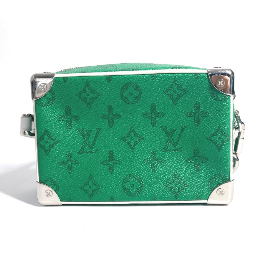 ルイヴィトン LOUIS VUITTON ミニ ソフトトランク M80816  モノグラム エブリデイLV  斜め掛け ポシェット チェーン ボックス BOX カバン ショルダーバッグ モノグラムキャンバス グリーン LOUIS VUITTON ルイヴィトン M80816 ミニ ソフトトランク 斜め掛け