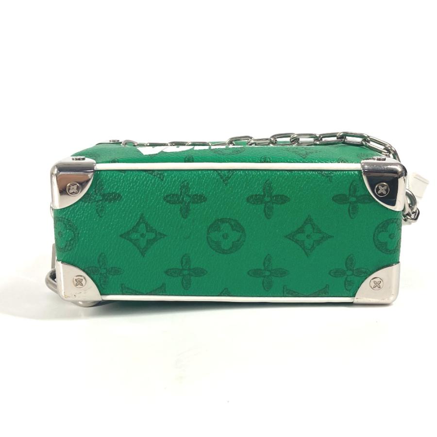 ルイヴィトン LOUIS VUITTON ミニ ソフトトランク M80816  モノグラム エブリデイLV  斜め掛け ポシェット チェーン ボックス BOX カバン ショルダーバッグ モノグラムキャンバス グリーン LOUIS VUITTON ルイヴィトン M80816 ミニ ソフトトランク 斜め掛け