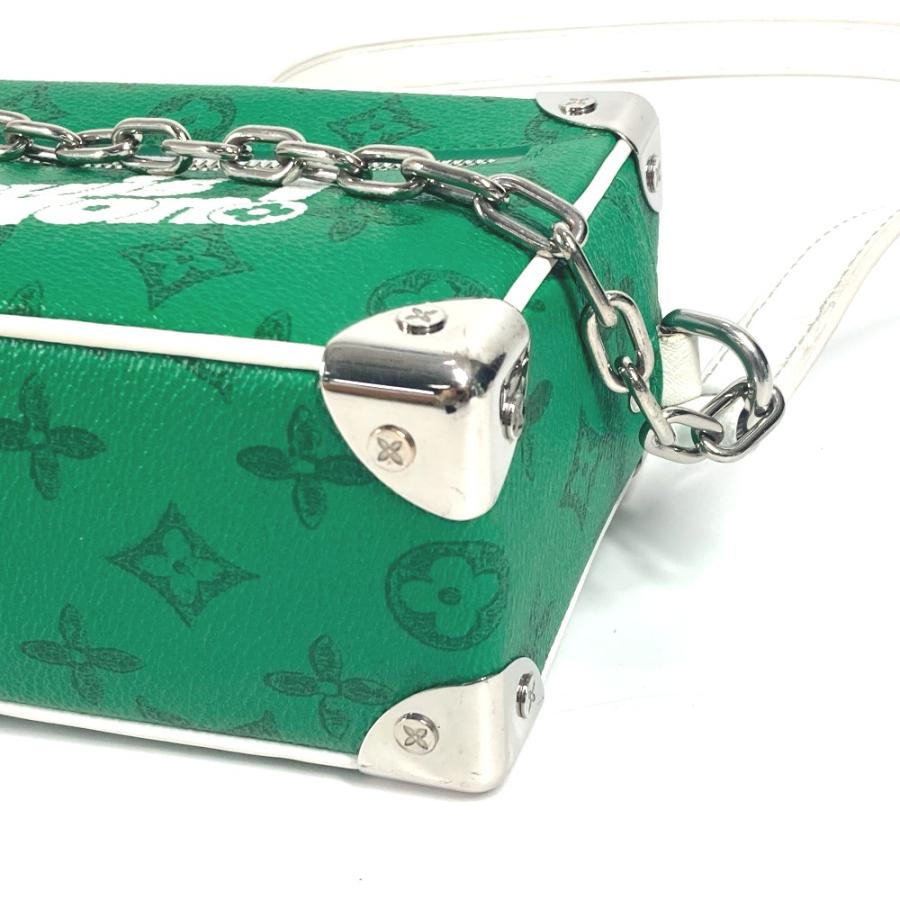 ルイヴィトン LOUIS VUITTON ミニ ソフトトランク M80816  モノグラム エブリデイLV  斜め掛け ポシェット チェーン ボックス BOX カバン ショルダーバッグ モノグラムキャンバス グリーン ルイ・ヴィトン(LOUIS VUITTON)ルイ・ヴィトン エブリデイLV ミニ