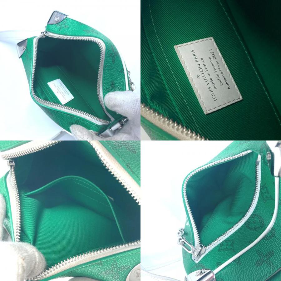 ルイヴィトン LOUIS VUITTON ミニ ソフトトランク M80816  モノグラム エブリデイLV  斜め掛け ポシェット チェーン ボックス BOX カバン ショルダーバッグ モノグラムキャンバス グリーン LOUIS VUITTON ルイヴィトン M80816 ミニ ソフトトランク 斜め掛け