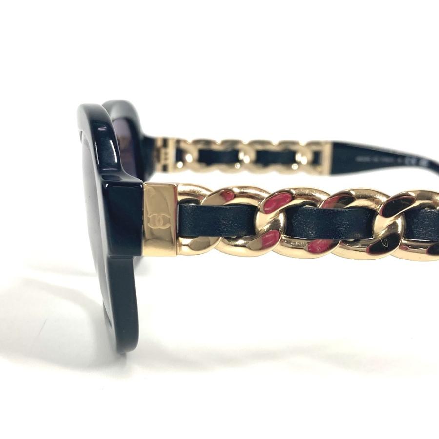シャネル CHANEL CC ココマーク ロゴ 5465-Q-A チェーン めがね メガネ アイウェア 眼鏡 サングラス プラスチック ブラック CHANEL（シャネル） 5465-Q-A CC ココマーク ロゴ めがね メガネ アイ