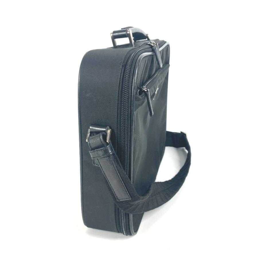 PRADA プラダ トライアングルロゴ 三角ロゴ プレート 2WAYバッグ ハンドバッグ ビジネスバッグ ショルダーバッグ ブラック【中古】 | PRADA | 03