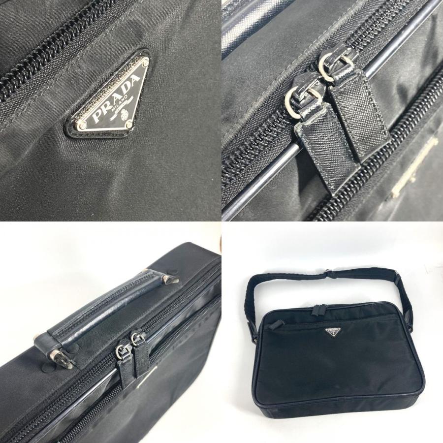 PRADA プラダ トライアングルロゴ 三角ロゴ プレート 2WAYバッグ ハンドバッグ ビジネスバッグ ショルダーバッグ ブラック【中古】 | PRADA | 07