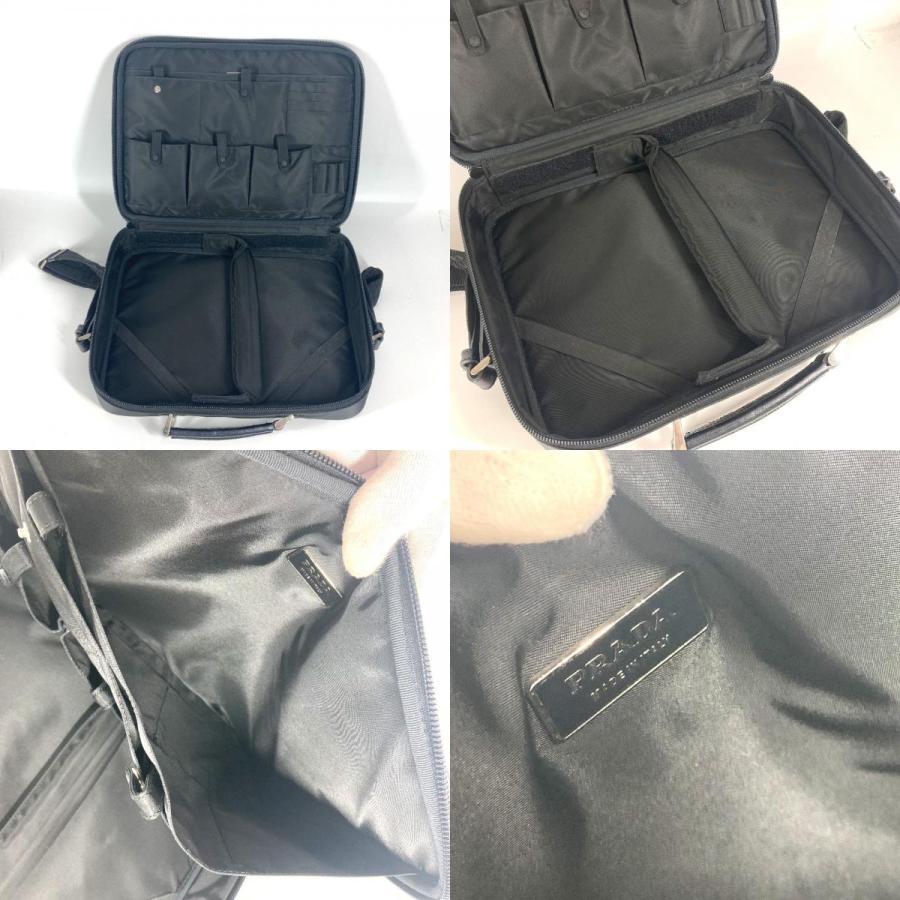 PRADA プラダ トライアングルロゴ 三角ロゴ プレート 2WAYバッグ ハンドバッグ ビジネスバッグ ショルダーバッグ ブラック【中古】 | PRADA | 08
