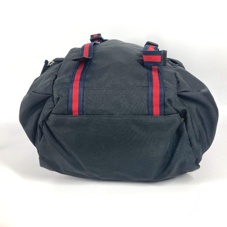 GUCCI グッチ 429037 エンブロイダリー タイガー バックパック  シェリーライン カバン ウェブライン シェリーライン  リュックサック ブラック メンズ【中古】 | GUCCI | 04