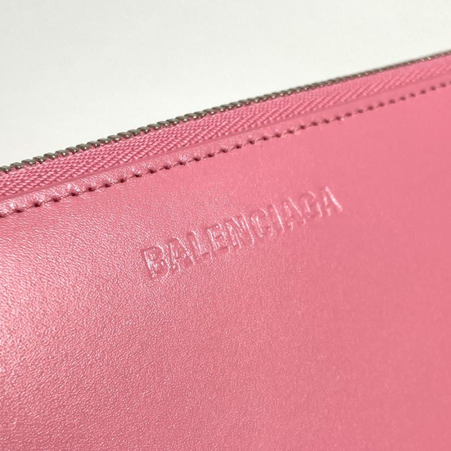未使用 BALENCIAGA バレンシアガ 664041  エッセンシャル  ロングウォレット ラウンドファスナー 長財布 ピンク ユニセックス【中古】 | BALENCIAGA | 07
