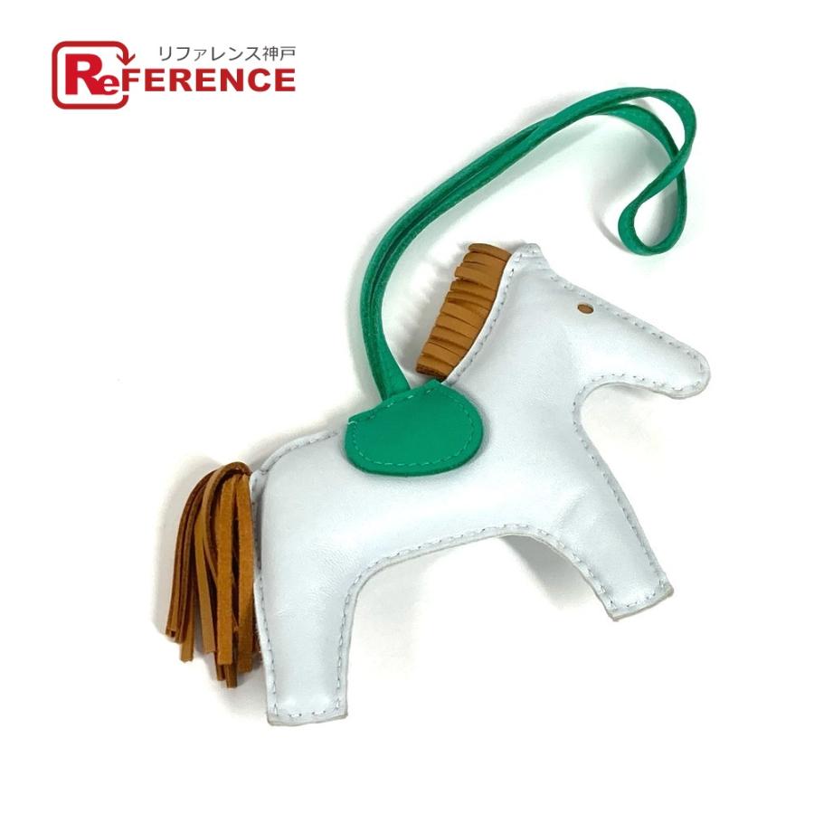 美品 HERMES エルメス ロデオMM バッグチャーム チャーム ブループリュム/ミント/セサミ ブルー レディース【中古】 | HERMES