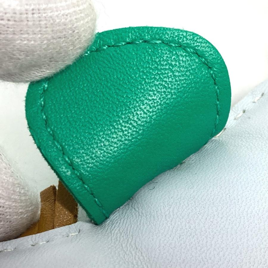 美品 HERMES エルメス ロデオMM バッグチャーム チャーム ブループリュム/ミント/セサミ ブルー レディース【中古】 | HERMES | 07