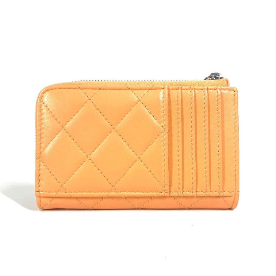 未使用 CHANEL シャネル AP3732  ココマーク スター ロゴ フラグメントケース 財布 小銭入れ カードケース コインケース オレンジ【中古】 | CHANEL | 01