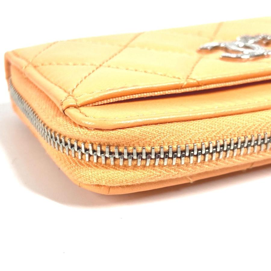 未使用 CHANEL シャネル AP3732  ココマーク スター ロゴ フラグメントケース 財布 小銭入れ カードケース コインケース オレンジ【中古】 | CHANEL | 06