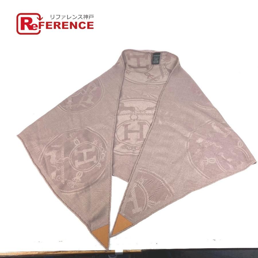 エルメス ひし形　カレ　ロザンジュ スカーフ ピンク　系 カシミア シルク エルメス ひし形 カレ ロザンジュ スカーフ ピンク 系 カシミア