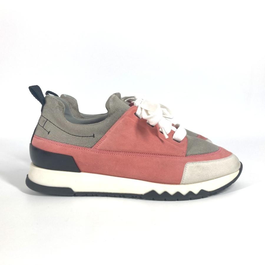 HERMES エルメス スタジアム 靴 紐 シューズ スニーカー ピンク レディース【中古】 | HERMES | 03