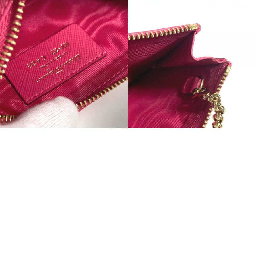 美品 Salvatore Ferragamo サルヴァトーレフェラガモ ヴァラ リボン りぼん キーリング付き 小銭入れ 財布 コインケース ピンク【中古】 |  | 09