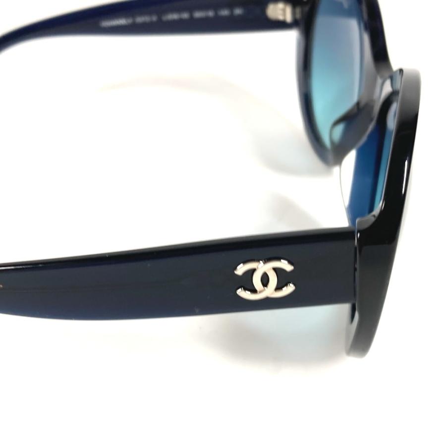 CHANEL シャネル 5372-A CC ココマーク ロゴ めがね メガネ アイウェア 眼鏡 サングラス ブルー レディース【中古】 | CHANEL | 02