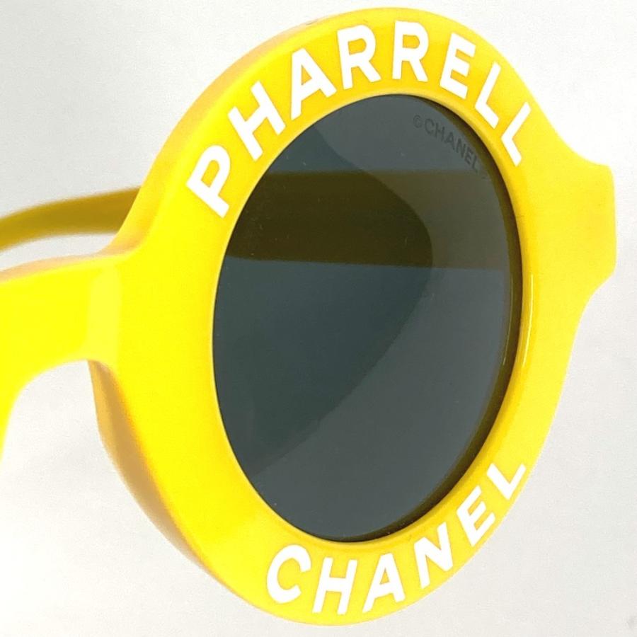 美品 CHANEL シャネル 71314A ファレルウィリアムス PHARREL めがね メガネ アイウェア 眼鏡 ロゴ サングラス イエロー レディース【中古】 | CHANEL | 04