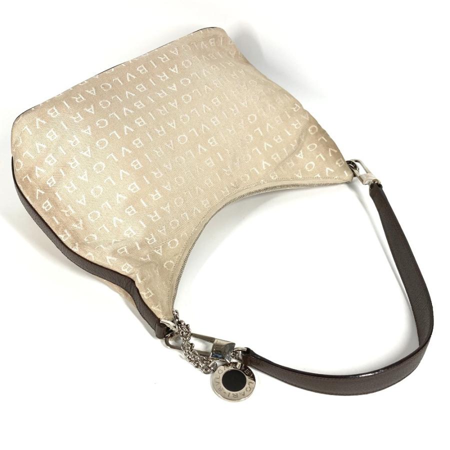 BVLGARI ブルガリ ロゴマニア ブルガリブルガリ カバン 肩掛け ショルダーバッグ ベージュ レディース【中古】 | BVLGARI | 07
