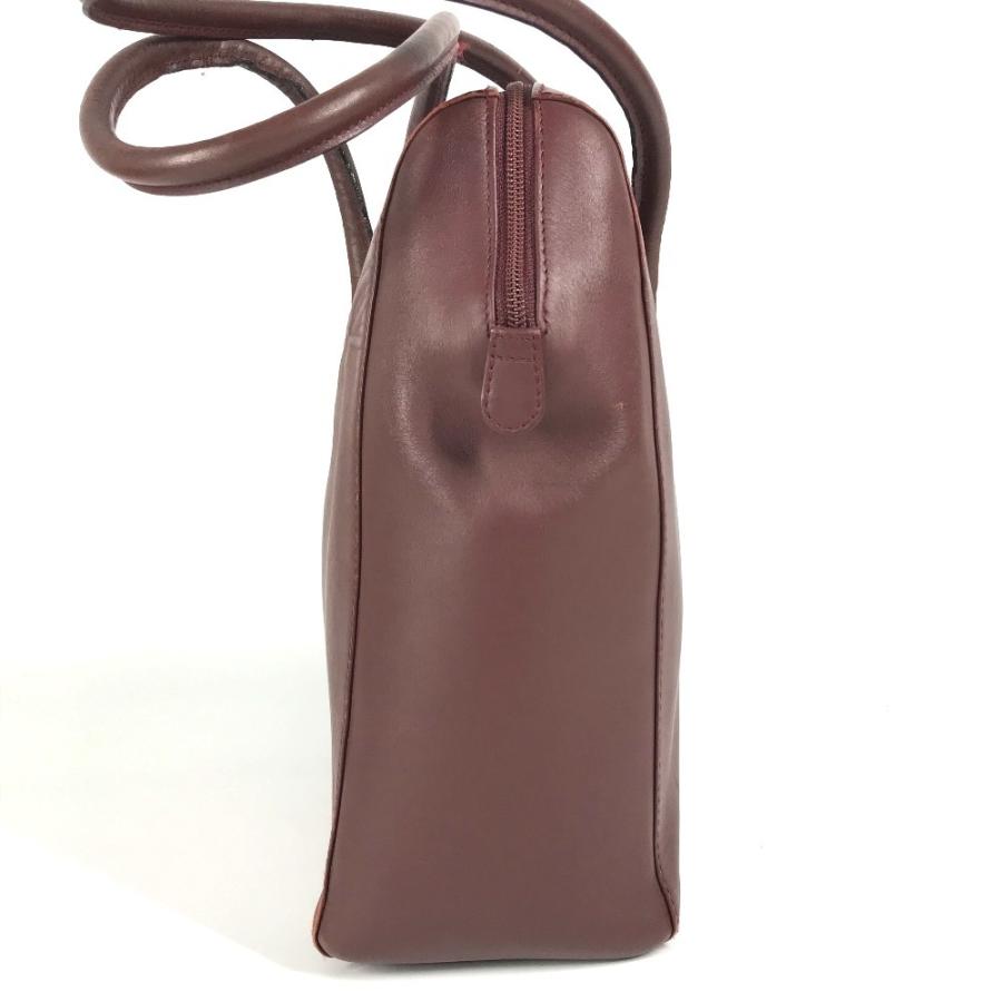 CARTIER カルティエ マルチェロ トートバッグ ビジネスバッグ ビッグバッグ ボストンバッグ ショルダーバッグ ワインレッド 【中古】 | Cartier | 02