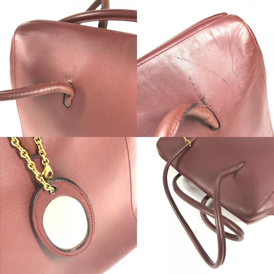 CARTIER カルティエ マルチェロ トートバッグ ビジネスバッグ ビッグバッグ ボストンバッグ ショルダーバッグ ワインレッド 【中古】 | Cartier | 07