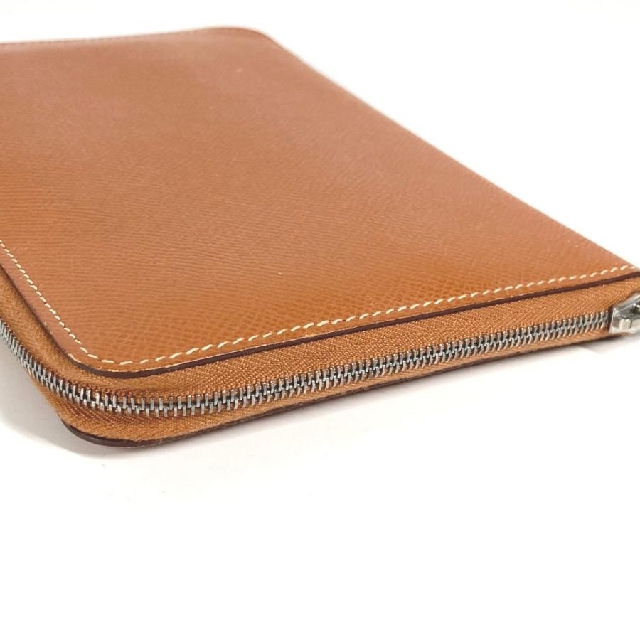HERMES エルメス アザップ コンバイン ロングウォレット ラウンドファスナー トラベルケース 長財布 ゴールド ユニセックス【中古】 | HERMES | 03
