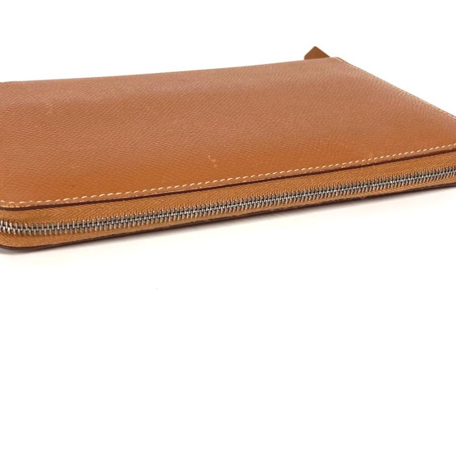 HERMES エルメス アザップ コンバイン ロングウォレット ラウンドファスナー トラベルケース 長財布 ゴールド ユニセックス【中古】 | HERMES | 04