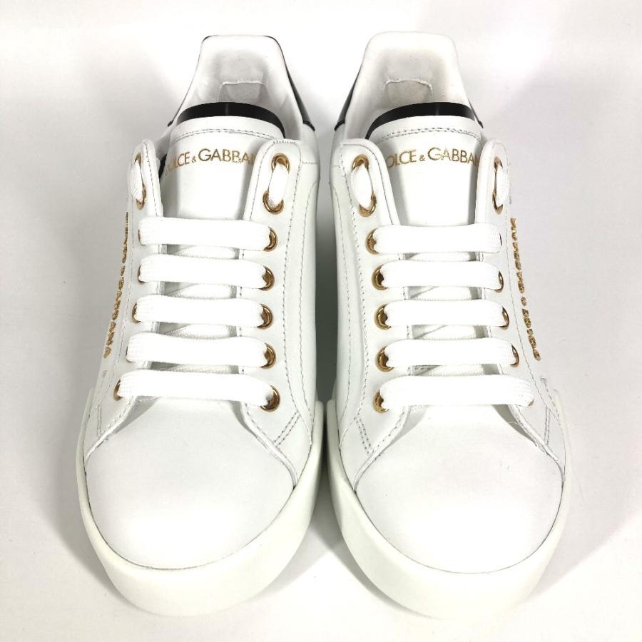 未使用 DOLCE&GABBANA ドルガバ DGロゴ フェイクパール 靴 シューズ