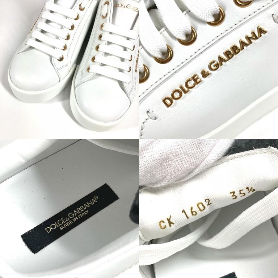 未使用 DOLCE&GABBANA ドルガバ DGロゴ フェイクパール 靴 シューズ