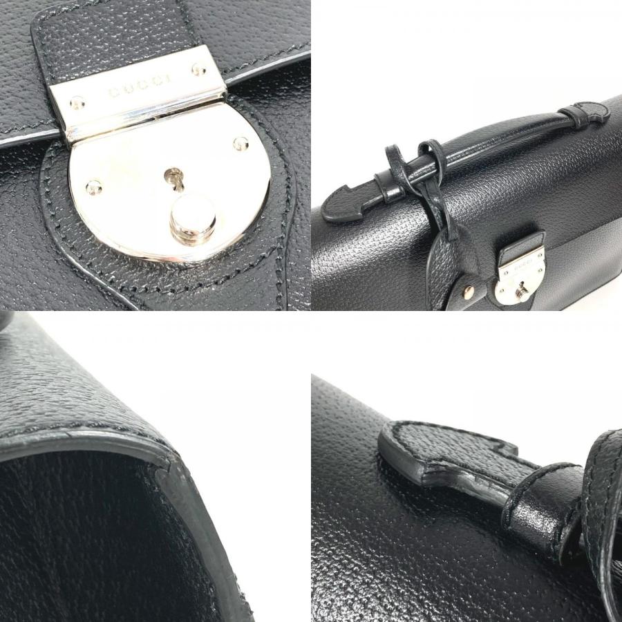 GUCCI グッチ 295256 ロゴ ビジネスバッグ カバン ブリーフケース ハンドバッグ ブラック メンズ【中古】 | GUCCI | 07