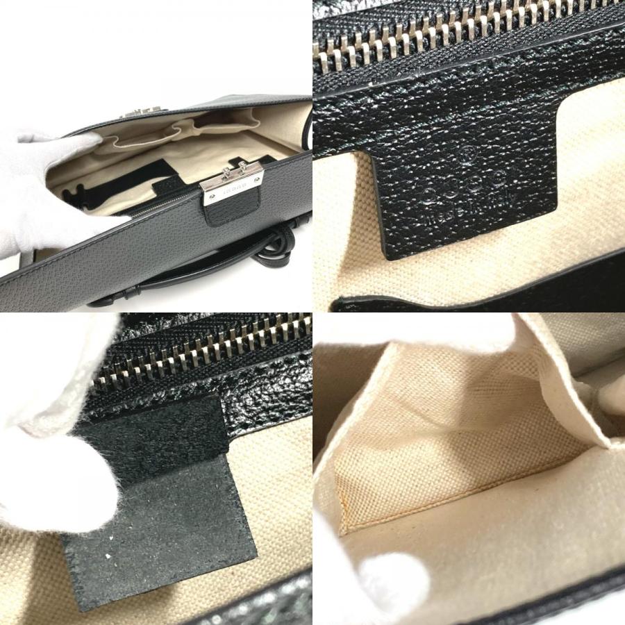 GUCCI グッチ 295256 ロゴ ビジネスバッグ カバン ブリーフケース ハンドバッグ ブラック メンズ【中古】 | GUCCI | 08