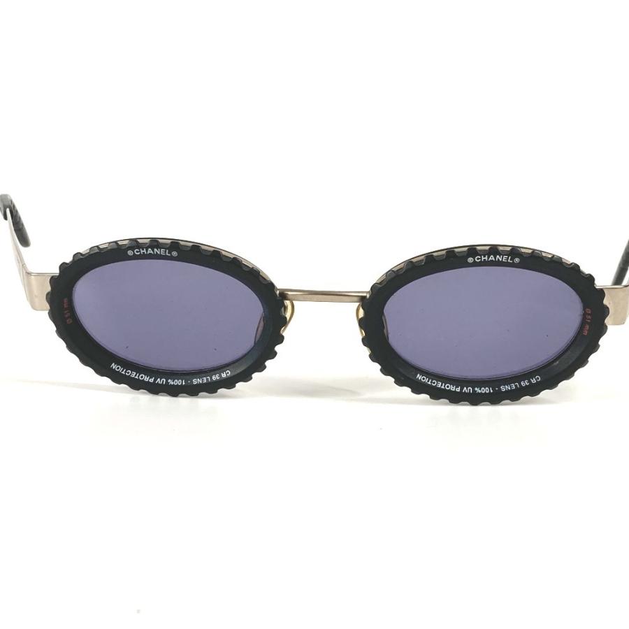 CHANEL シャネル 10506 90405 31 RUE CAMBON カメラレンズ オーバル 波形 めがね メガネ アイウェア ヴィンテージ  サングラス【中古】 | CHANEL | 02