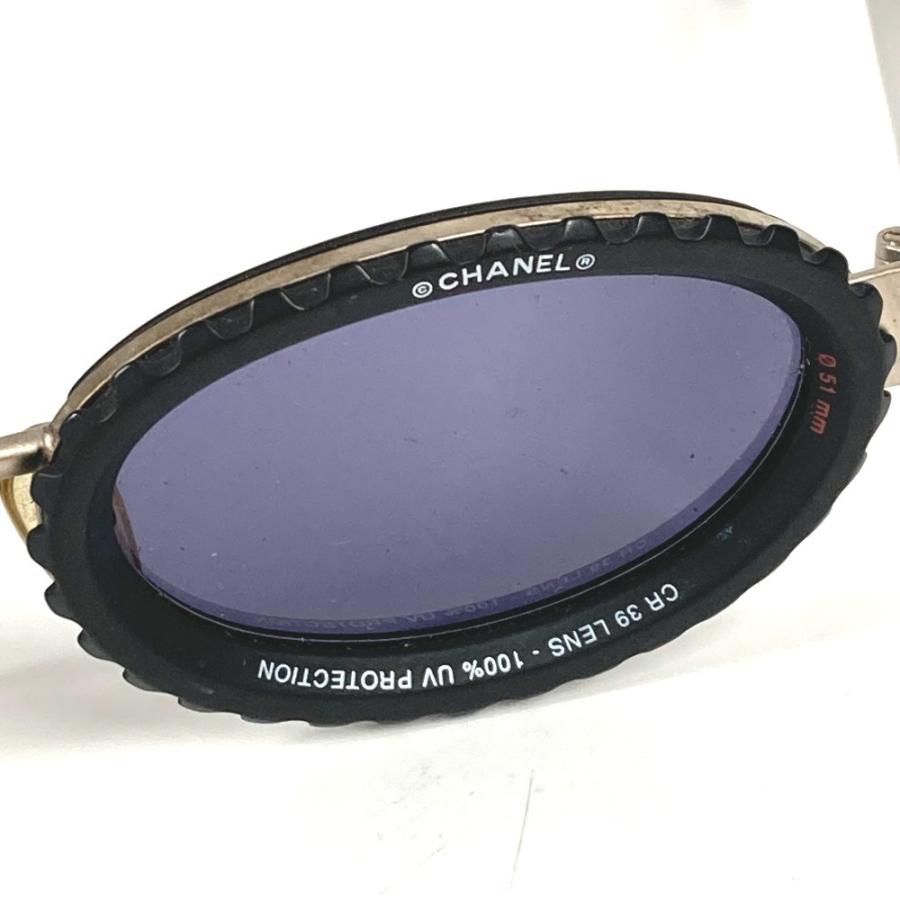 CHANEL シャネル 10506 90405 31 RUE CAMBON カメラレンズ オーバル 波形 めがね メガネ アイウェア ヴィンテージ  サングラス【中古】 | CHANEL | 04