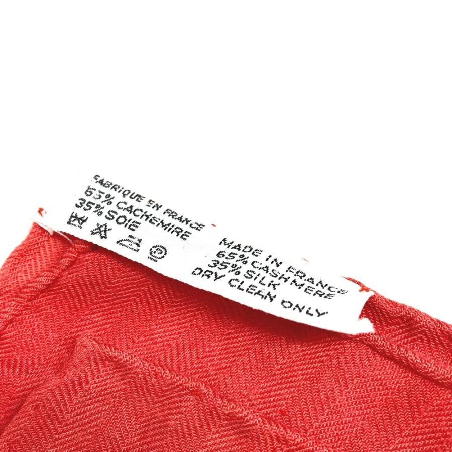 HERMES エルメス カレジェアン 140 カレジェアン140 大判 ショール ストール  LUNA PARK 遊園地 スカーフ オレンジ レディース【中古】 | HERMES | 04