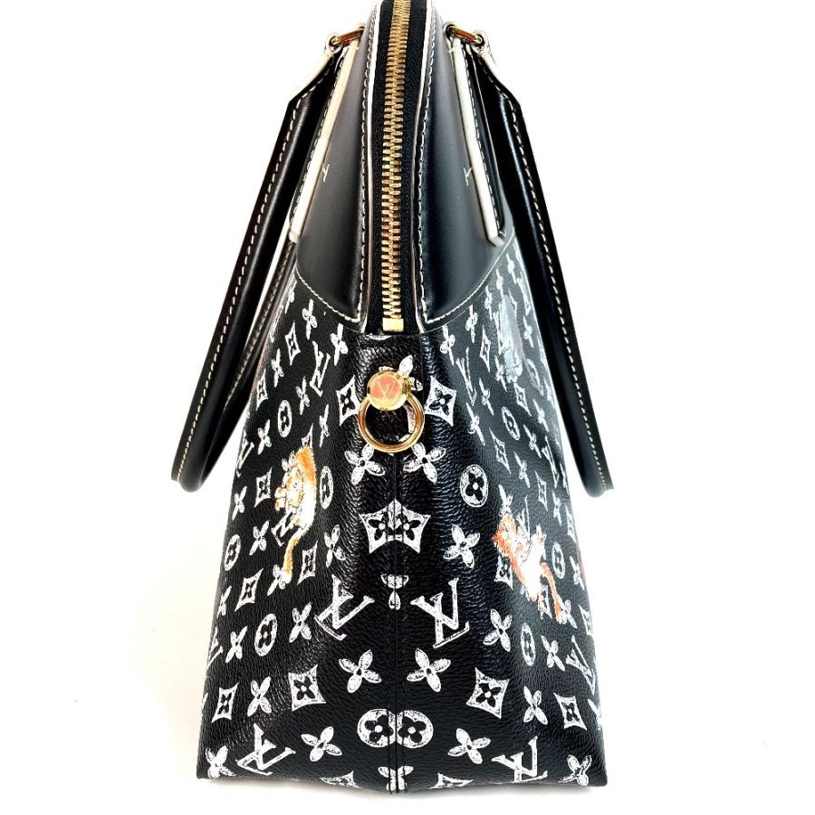ルイヴィトン LOUIS VUITTON アルマスープル M44403 キャットグラム 猫 グレースコディントンコラボ  トートバッグ カバン 肩掛け ショルダーバッグ レザー ノワール ブラック LOUIS VUITTON - ルイヴィトン LOUIS VUITTON アルマスープル M44403