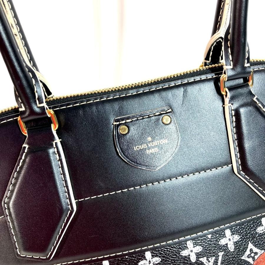 ルイヴィトン LOUIS VUITTON アルマスープル M44403 キャットグラム 猫 グレースコディントンコラボ  トートバッグ カバン 肩掛け ショルダーバッグ レザー ノワール ブラック LOUIS VUITTON - ルイヴィトン LOUIS VUITTON アルマスープル M44403