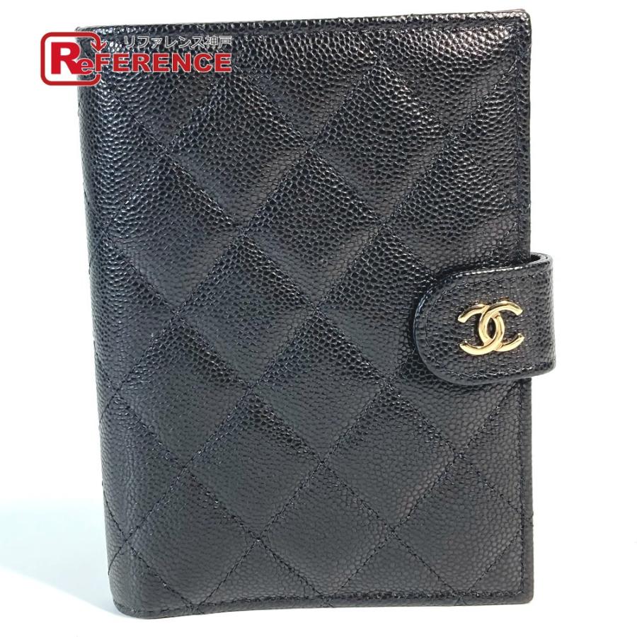 未使用 CHANEL シャネル AP3791 CC ココマーク キルティング マトラッセ ロゴ 2つ折り財布 パスポートケース ブラック レディース【中古】 | CHANEL