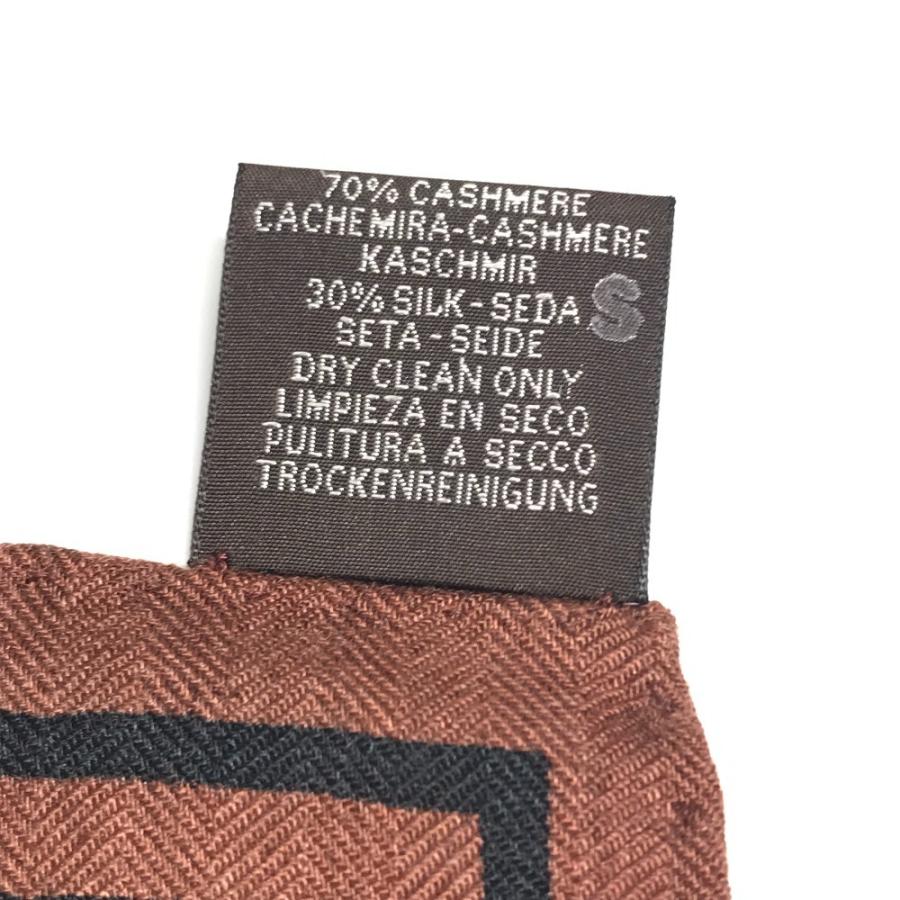 未使用 HERMES エルメス カレジェアン 140 大判 ショール ストール  Zouaves et Dragons ズアヴとドラゴン スカーフ ブラウン【中古】 | HERMES | 02