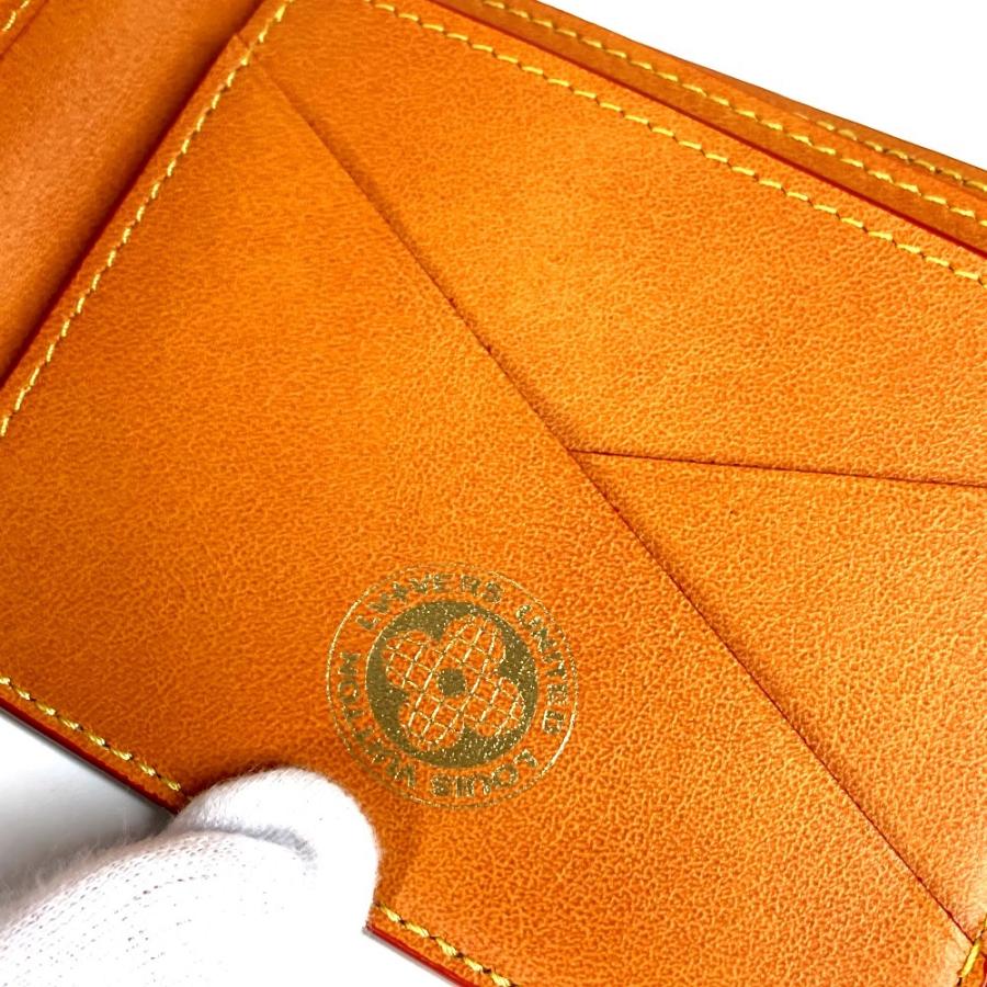 未使用 LOUIS VUITTON ルイヴィトン N00186 ポルトフォイユミュルティプ 札入れ LV バーズ・ダミエ デニム 2つ折り財布 ブルー 【中古】 | LOUIS VUITTON | 05